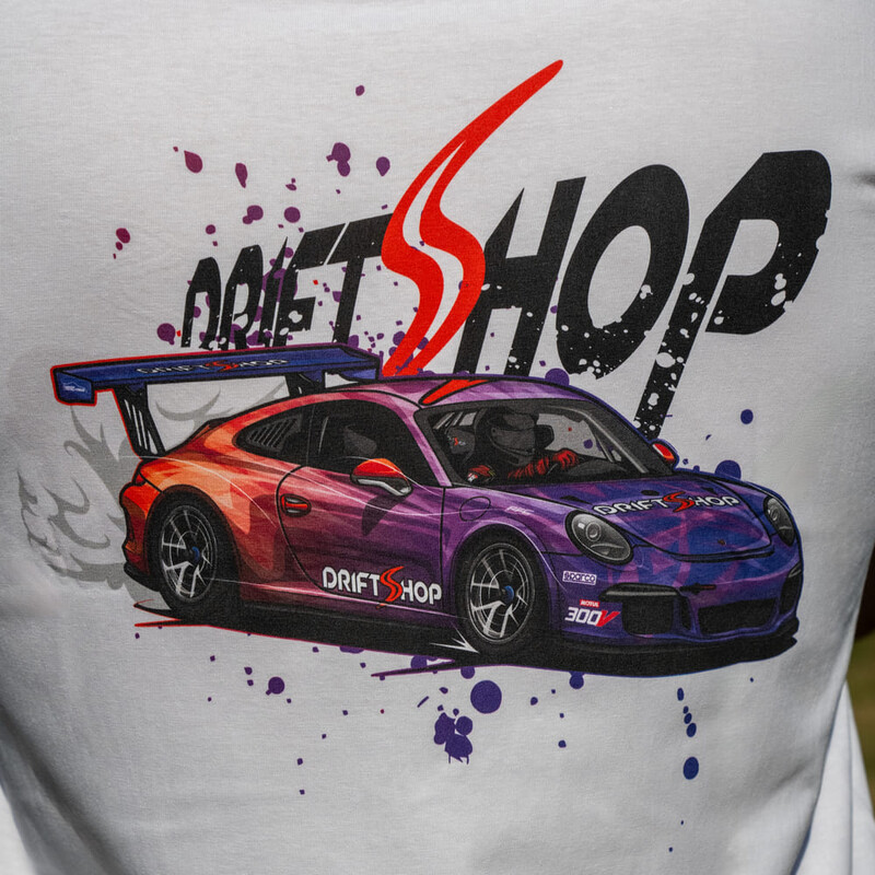 DriftShop\u0020Porsche\u0020T\u002DShirt\u0020\u002D\u0020White