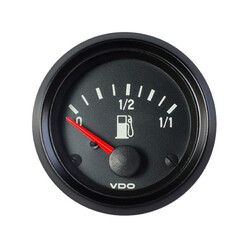 VDO Cockpit International Fuel Level Gauge (Tubular Pipe Sender, 0 > 1) - Ø 52 mm