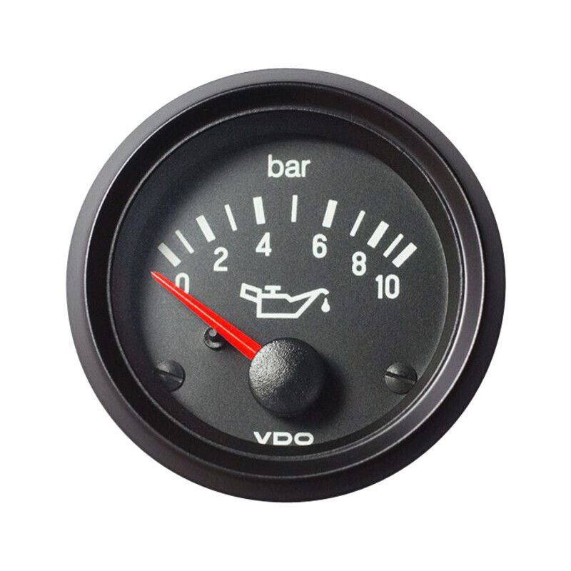 VDO Cockpit International Engine Oil Pressure Gauge (10 bar) - Ø 52 mm