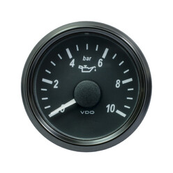 VDO SingleViu Engine Oil Pressure Gauge (10 bar) - Ø 52 mm
