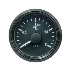 VDO SingleViu Turbo Pressure Gauge (2 bar) - Ø 52 mm