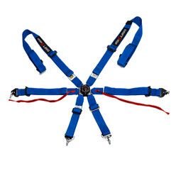 DriftShop 6-Point Harness - Blue - FIA 2025