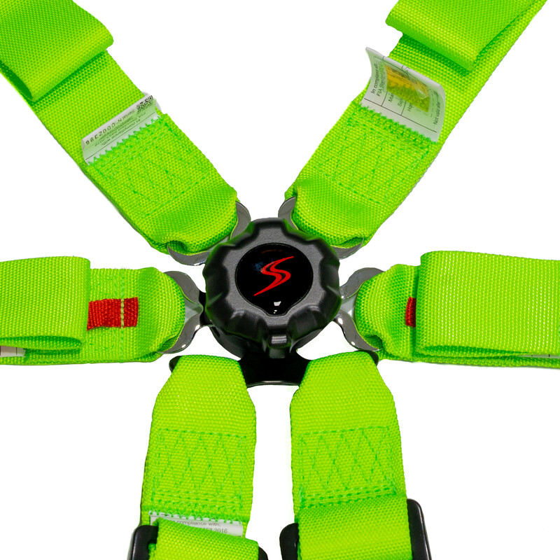 DriftShop 6-Point Harness - Fluo Green - FIA 2025