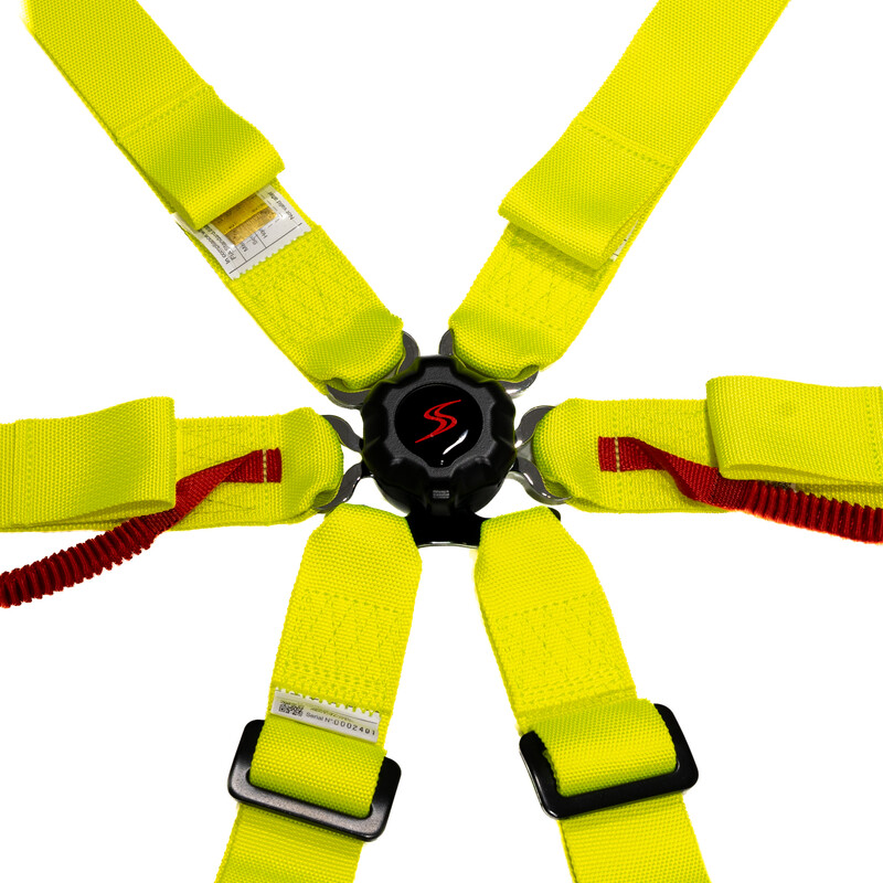 DriftShop 6-Point Harness - Fluo Yellow - FIA 2025