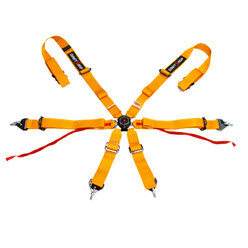 DriftShop 6-Point Harness - Orange - FIA 2025