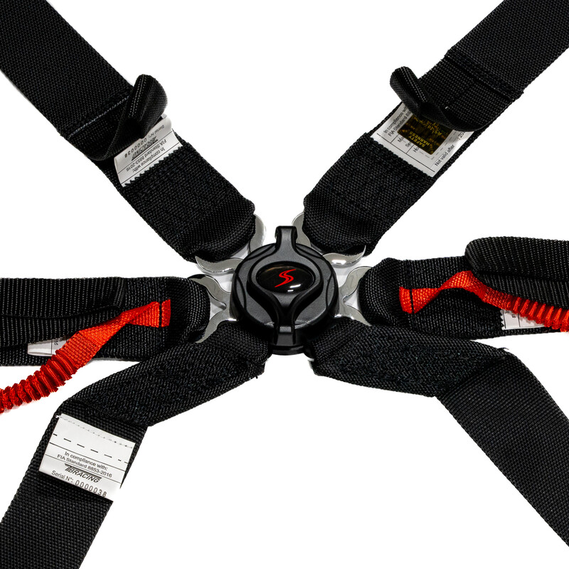 DriftShop ExtraBalls 6-Point Harness - Black - FIA 2025
