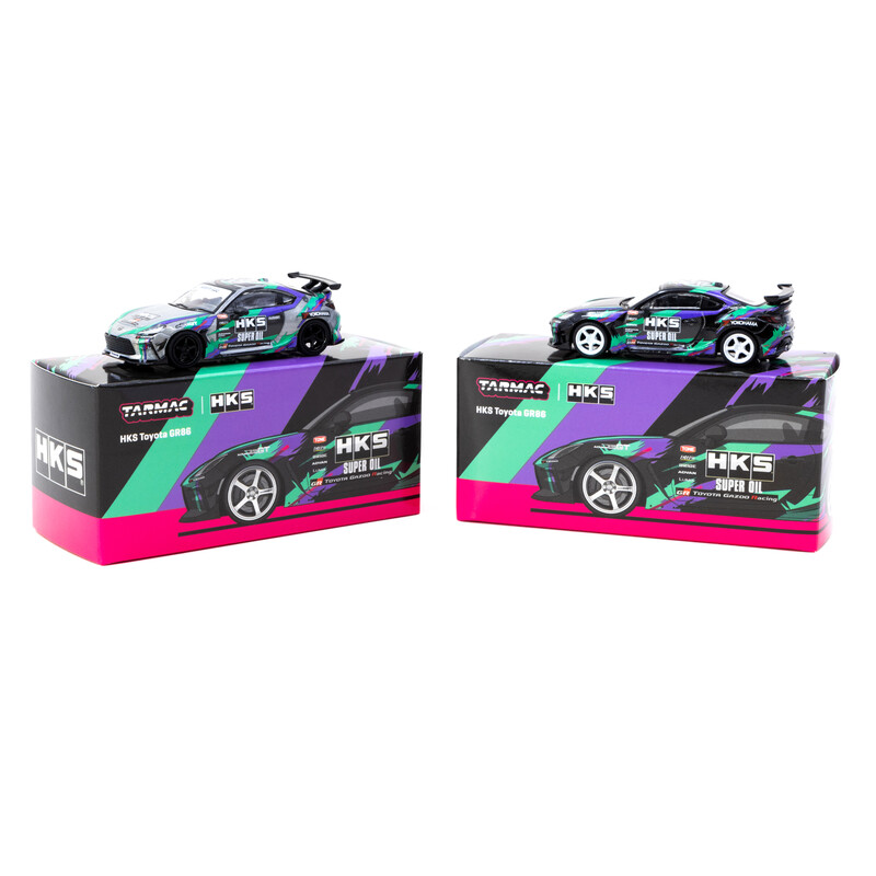 Tarmac Works 1/64 - HKS Toyota GR86 | Black