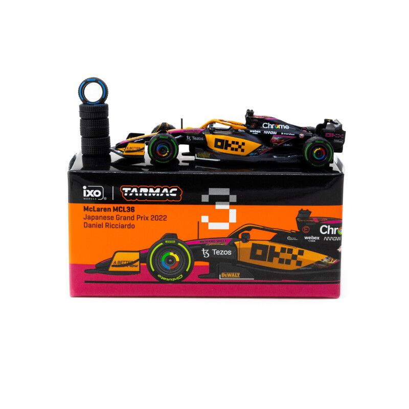 Tarmac Works 1/64 - McLaren MCL36 | Japanese Grand Prix 2022 | Daniel Ricciardo