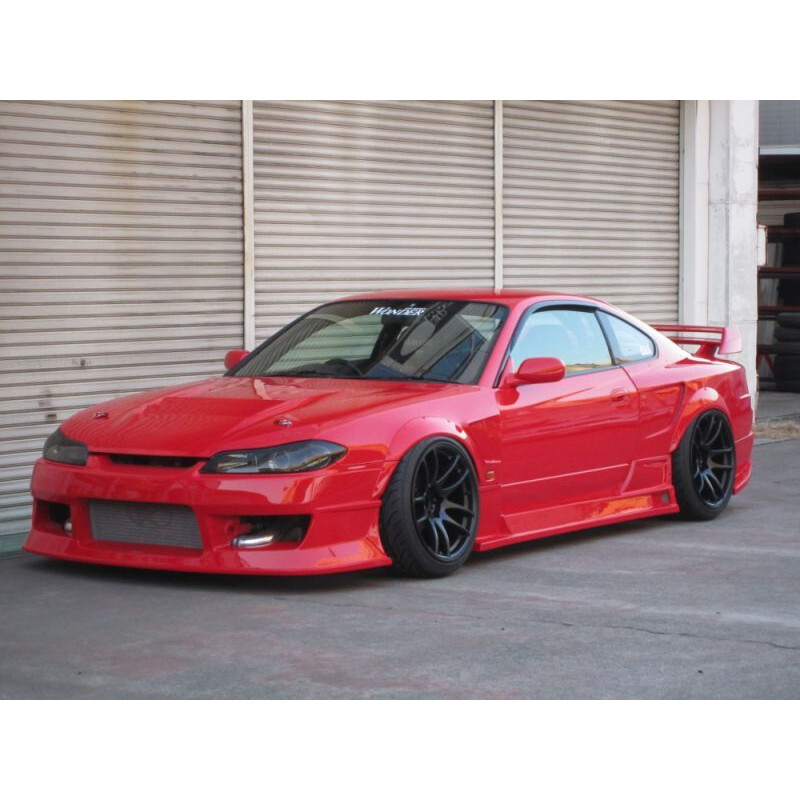 Car Modify Wonder Glare Twin-Blade Rear Wing for Nissan Silvia S15