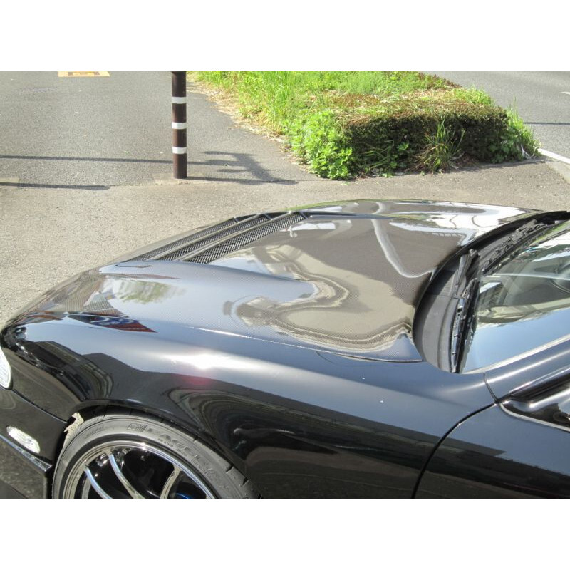 Car Modify Wonder Glare Triple Duct Carbon Bonnet for Nissan 200SX S14