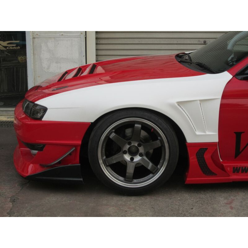 Car Modify Wonder Glare +50 mm GT Front Fenders for Nissan 200SX S14A