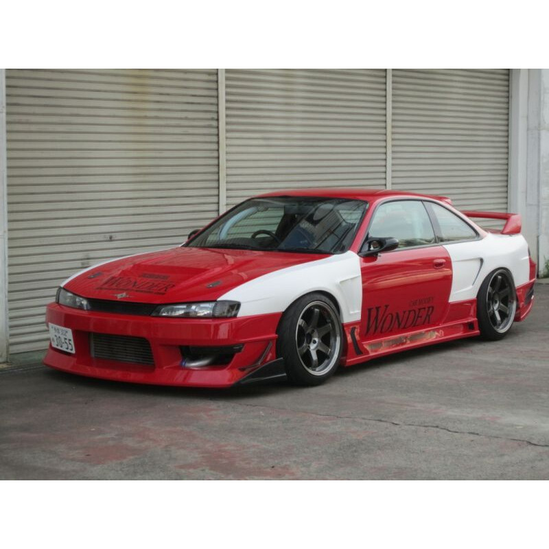 Car Modify Wonder Glare +50 mm GT Rear Fenders for Nissan 200SX S14A