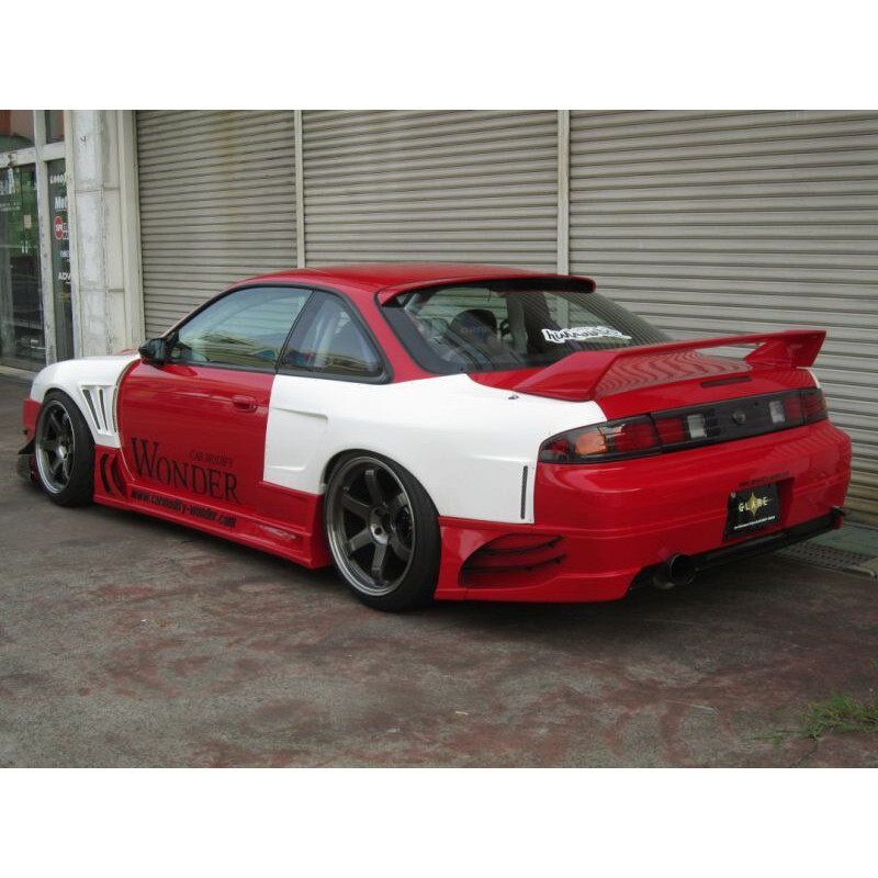 Car Modify Wonder Glare +50 mm GT Rear Fenders for Nissan 200SX S14A