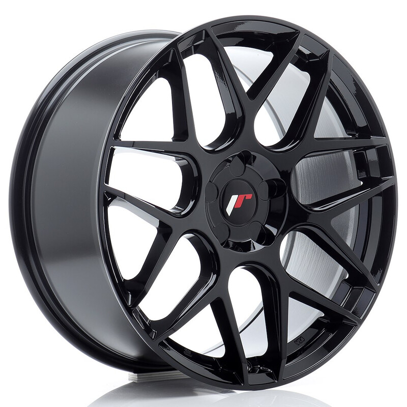 Japan Racing JR-18 19x8.5" (5 hole custom PCD) ET20-45, Gloss Black