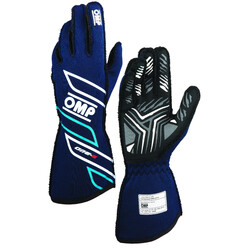 OMP ONE-S Gloves, Navy Blue / Cyan