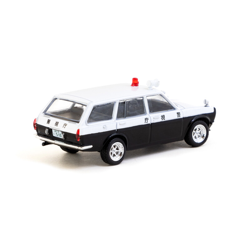 Tarmac Works 1/64 - Datsun Bluebird 510 Wagon | Japan Police Car