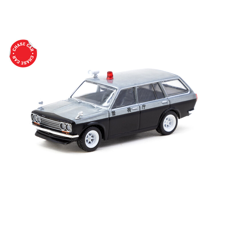 Tarmac Works 1/64 - Datsun Bluebird 510 Wagon | Japan Police Car
