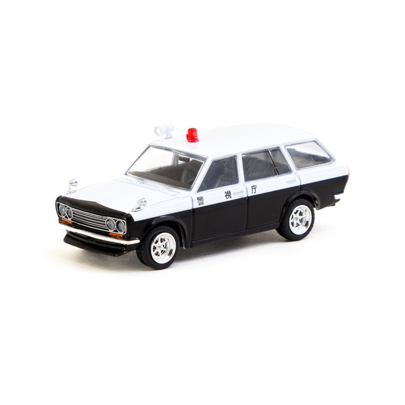 Tarmac Works 1/64 - Datsun Bluebird 510 Wagon | Japan Police Car