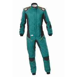 OMP Tecnica Super Light Overall, Green / Fluo Yellow