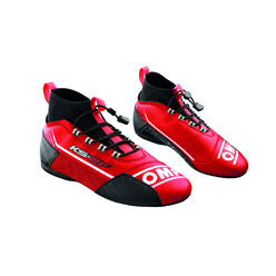 OMP KS-2F Kart Shoes, Red / Black