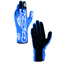 OMP KS-4 Kart Gloves, Blue / White