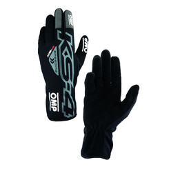 OMP KS-4 Kart Gloves, Black