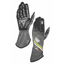 OMP KS-2 ART Kart Gloves, Anthracite / Fluo Yellow