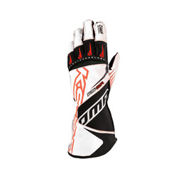 OMP KS-2R Kart Gloves, White / Black / Red