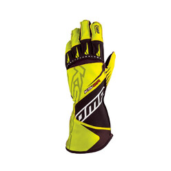 OMP KS-2R Kart Gloves, Yellow / Black