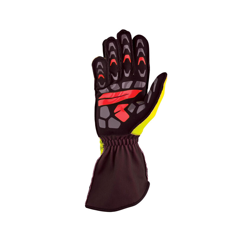 OMP KS-2R Kart Gloves, Yellow / Black