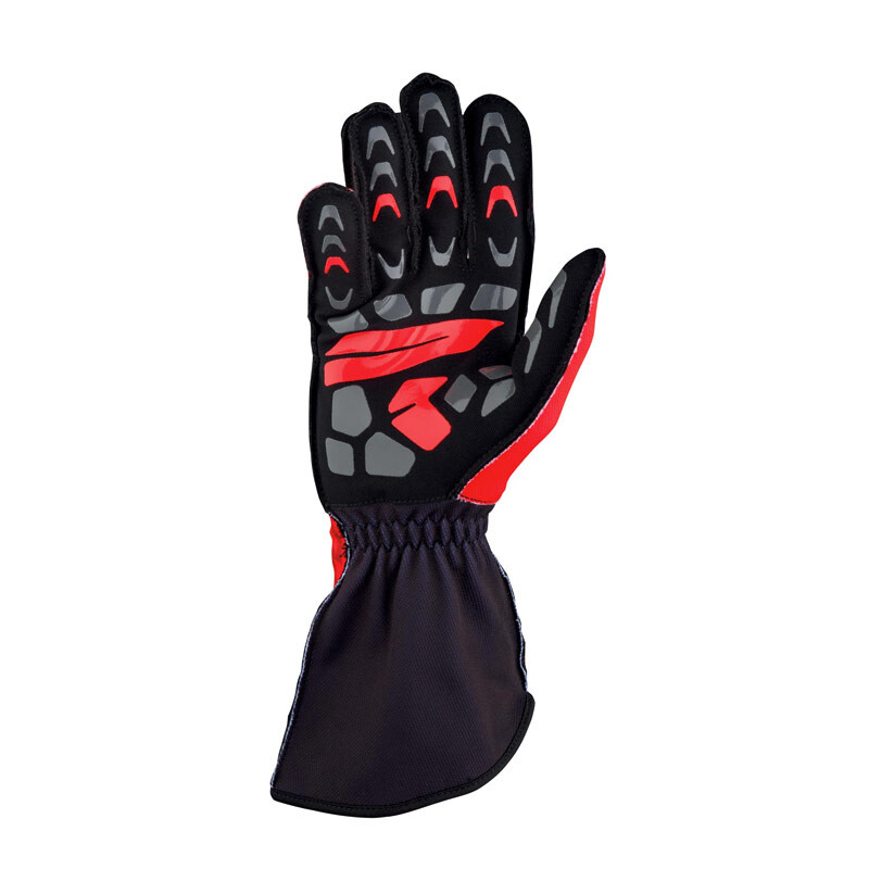 OMP KS-2R Kart Gloves, Red / Black