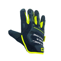 OMP Meccanica Mech Gloves, Black / Yellow 