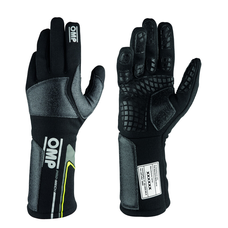 OMP Pro Mech EVO Gloves, Black