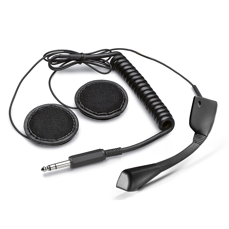 Sparco Headset Kit For Flux RJ Open Face Helmet - Black