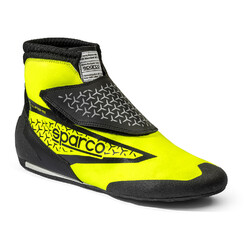 Sparco K-Prime Kid Karting Shoes, Yellow & Black (FIA 8877-2022)