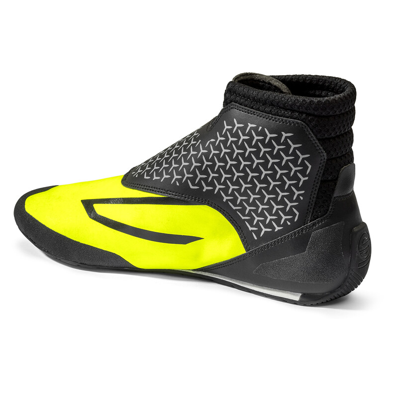 Sparco K-Prime Kid Karting Shoes, Yellow & Black (FIA 8877-2022)