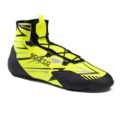 Sparco K-Rapid Laces Karting Shoes, Yellow & Black (FIA 8877-2022)