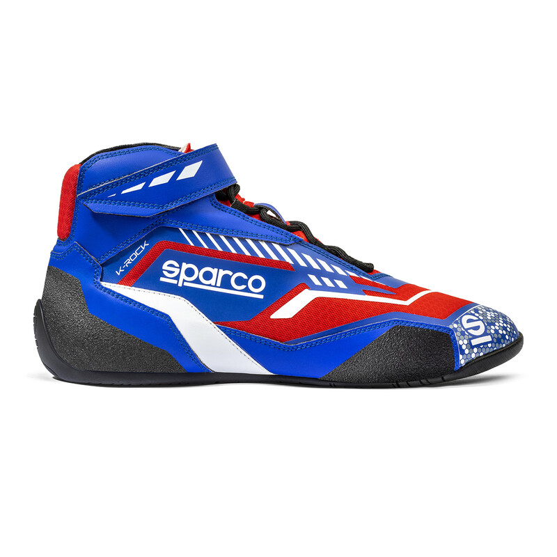 Sparco K-Rock Kid Karting Shoes, Blue & Red