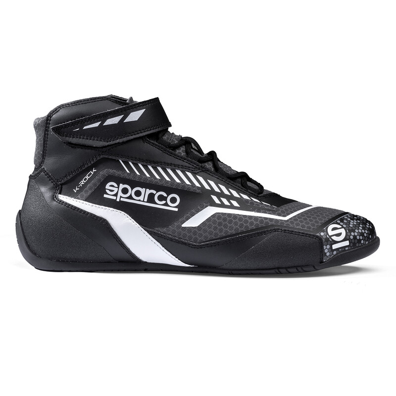 Sparco K-Rock Kid Karting Shoes, Black & Grey