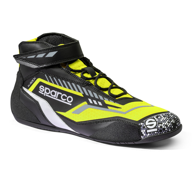 Sparco K-Rock Karting Shoes, Black & Yellow