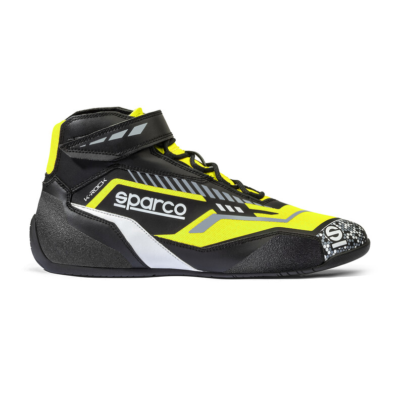 Sparco K-Rock Karting Shoes, Black & Yellow