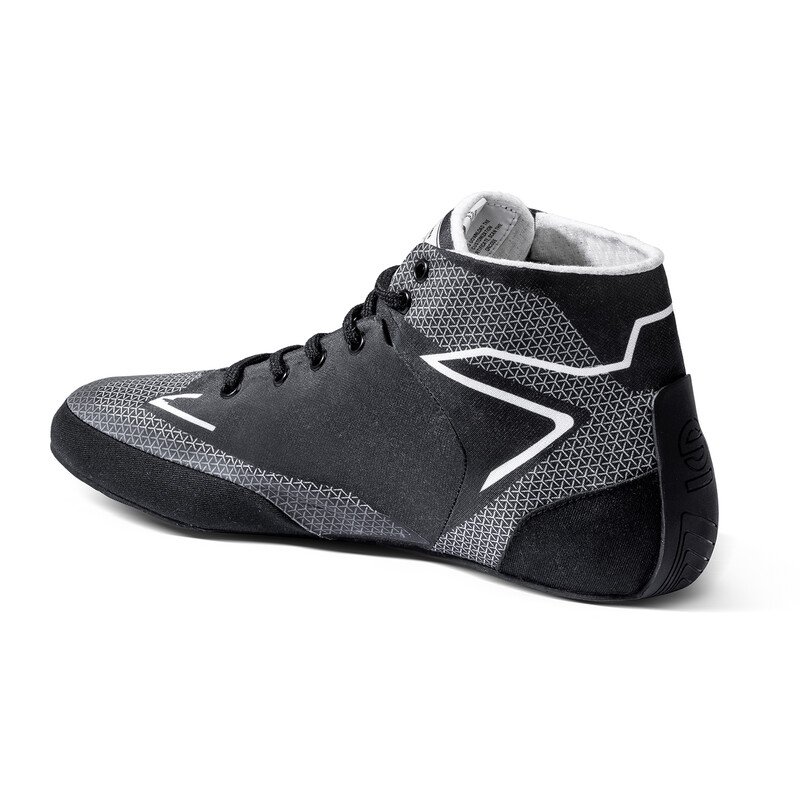 Sparco Prime Extreme Shoes, Black & White (FIA)