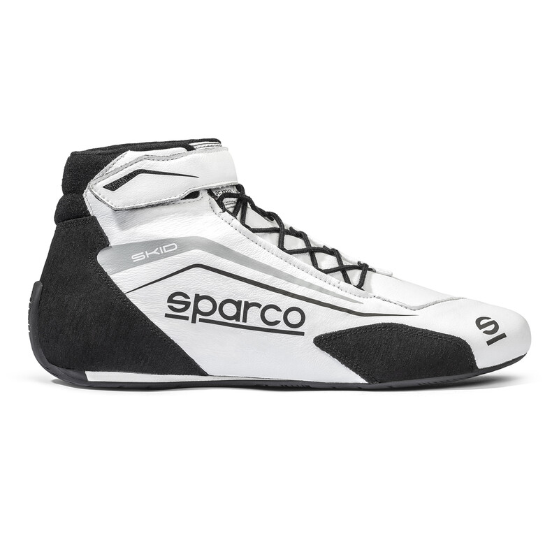 Sparco Skid Racing Shoes, White (FIA)