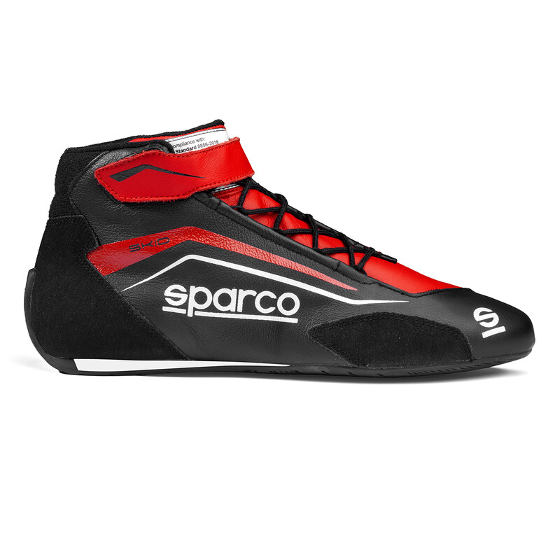 Sparco Skid Racing Shoes, Red & Black (FIA)