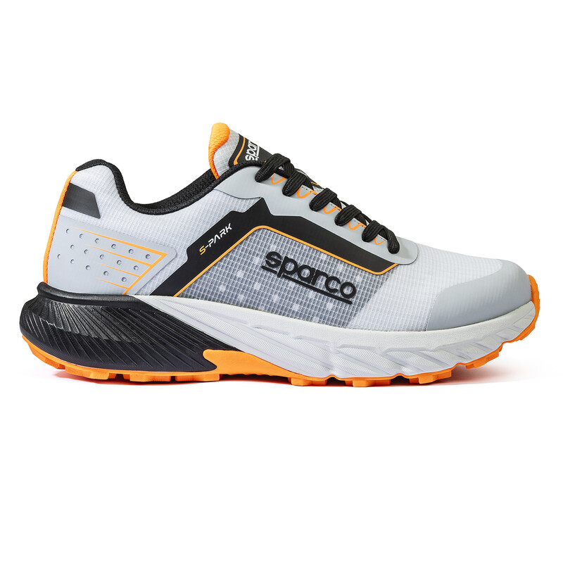 Sparco S-Park Mechanics Shoes, Silver & Black