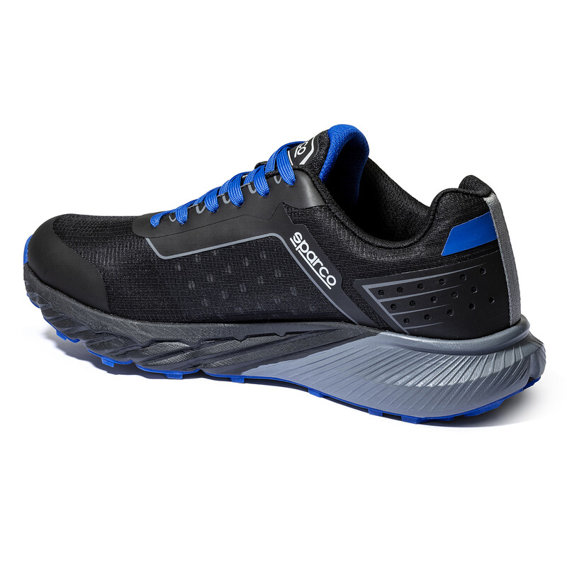 Sparco S-Park Mechanics Shoes, Black & Blue
