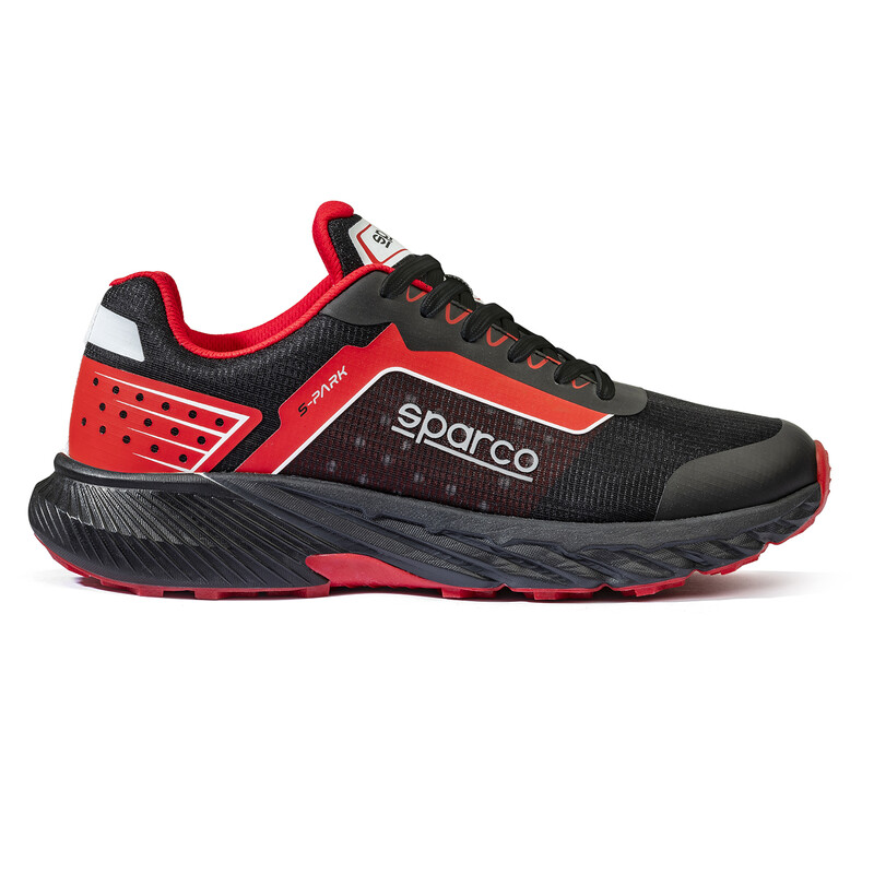 Sparco S-Park Mechanics Shoes, Black & Red