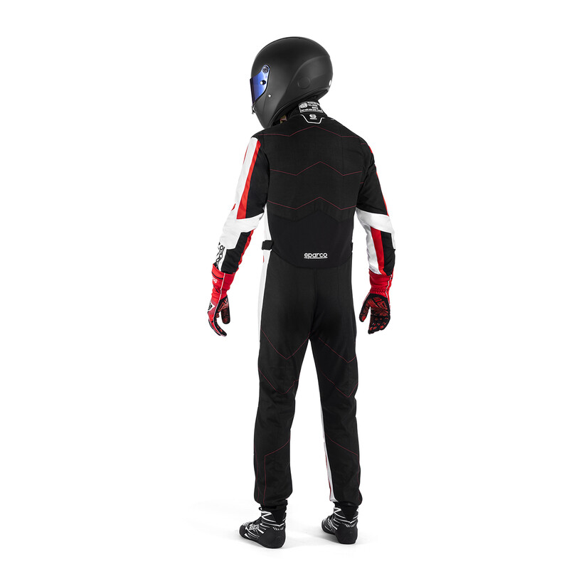 Sparco Kerb Advanced Kid Karting Suit, Black & Red (CIK-FIA KC.017.24-0)