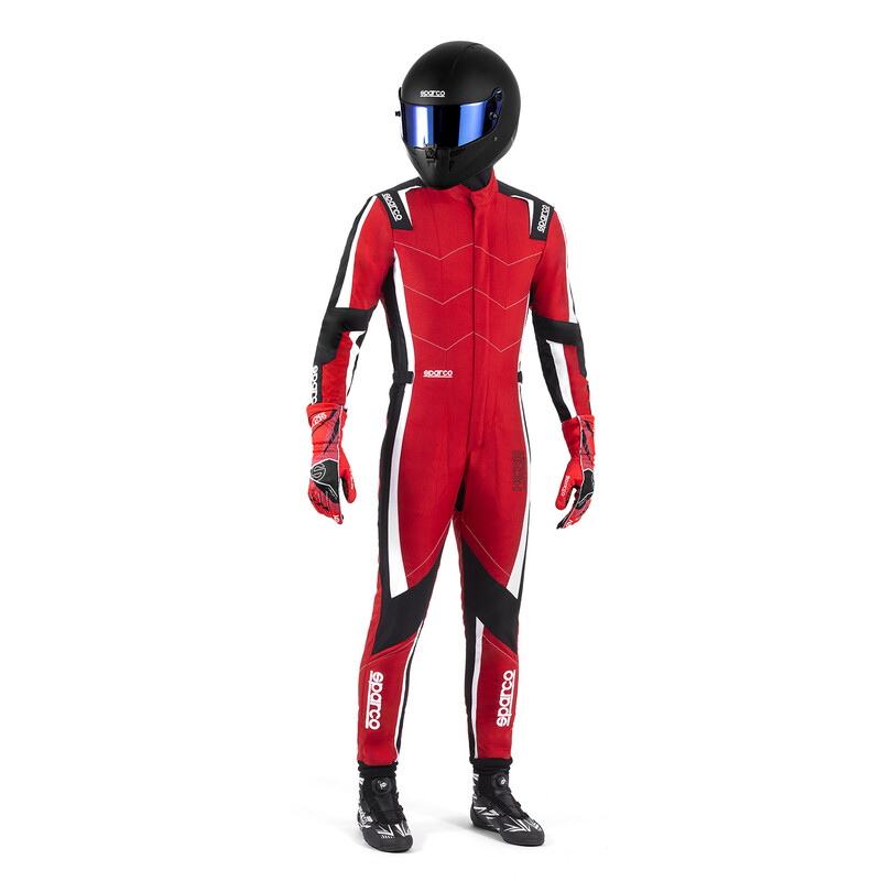 Sparco Kerb Advanced Kid Karting Suit, Red & Black (CIK-FIA KC.017.24-0)