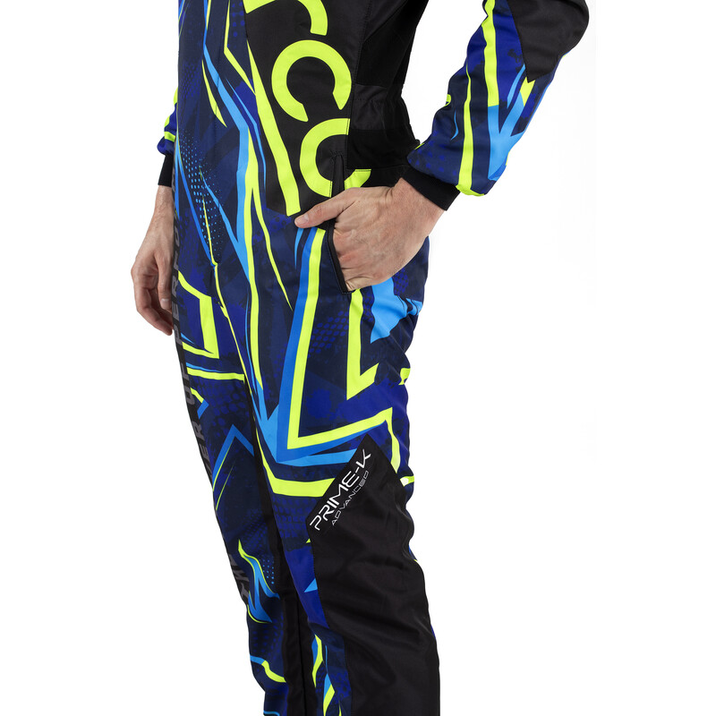 Sparco Prime K Karting Suit, Black & Blue (FIA 8877-2022)